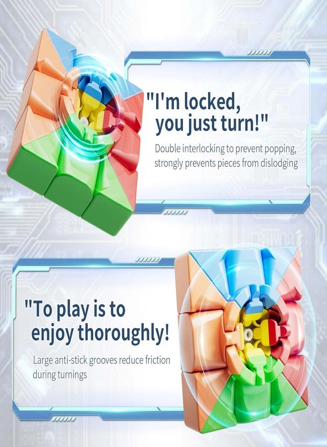 Moyu Meilong 2x2 3x3 4x4 5x5 Educational Cube Set Stickerless Speed Cubes Bundle Gift for Children Adults 4 Pack - Image 4